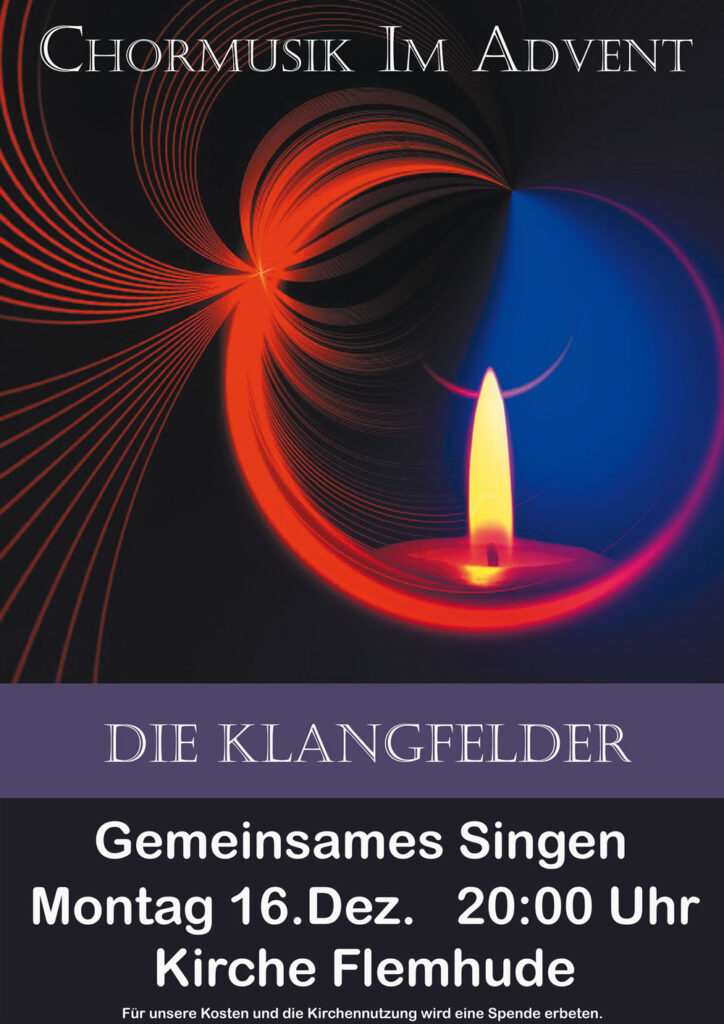 Plakat Klangfelder Weihnachtskonzert