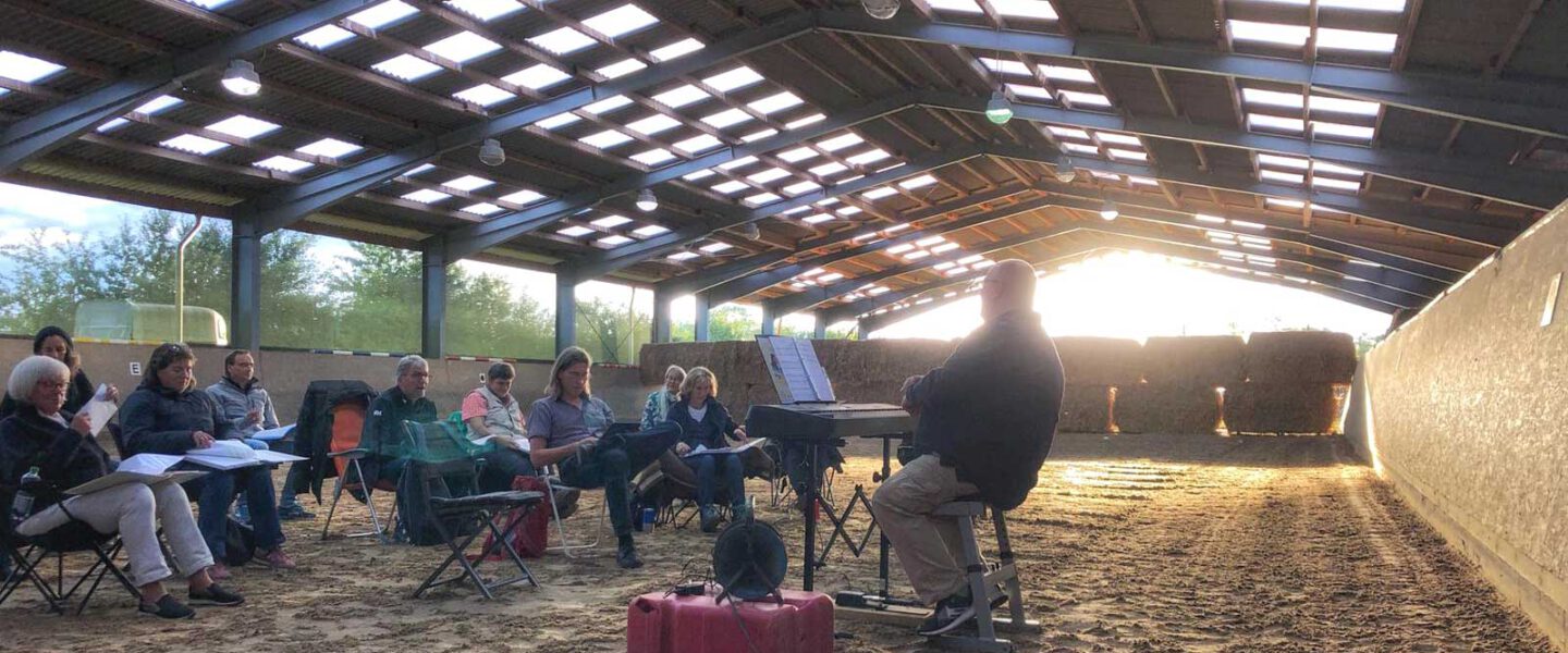 Chorsingen in der Reithalle